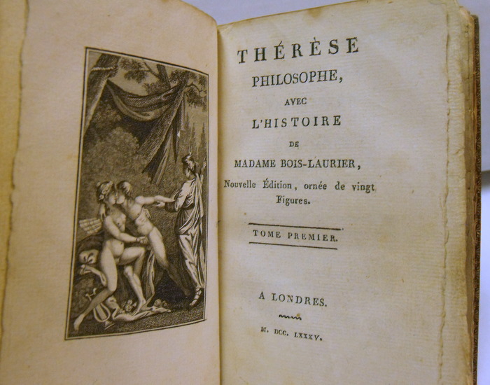 Therese Philosophe Avec Lhistoire De Madame Bois Laurier Tome Premier Therese Philosophe