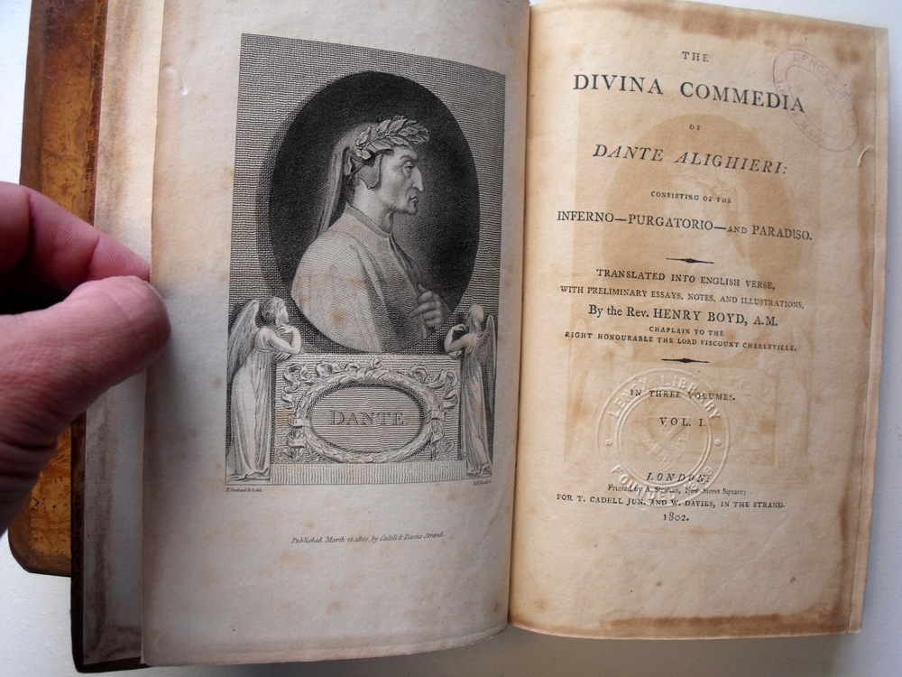 The Divina Commedia of Dante Alighieri, Consisting of the Inferno -  Purgatorio - and Paradiso, Dante Alighieri, Rev. Henry Boyd