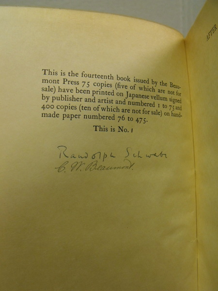 After Reading : Letters of Oscar Wilde to Robert Ross. [with] After ...